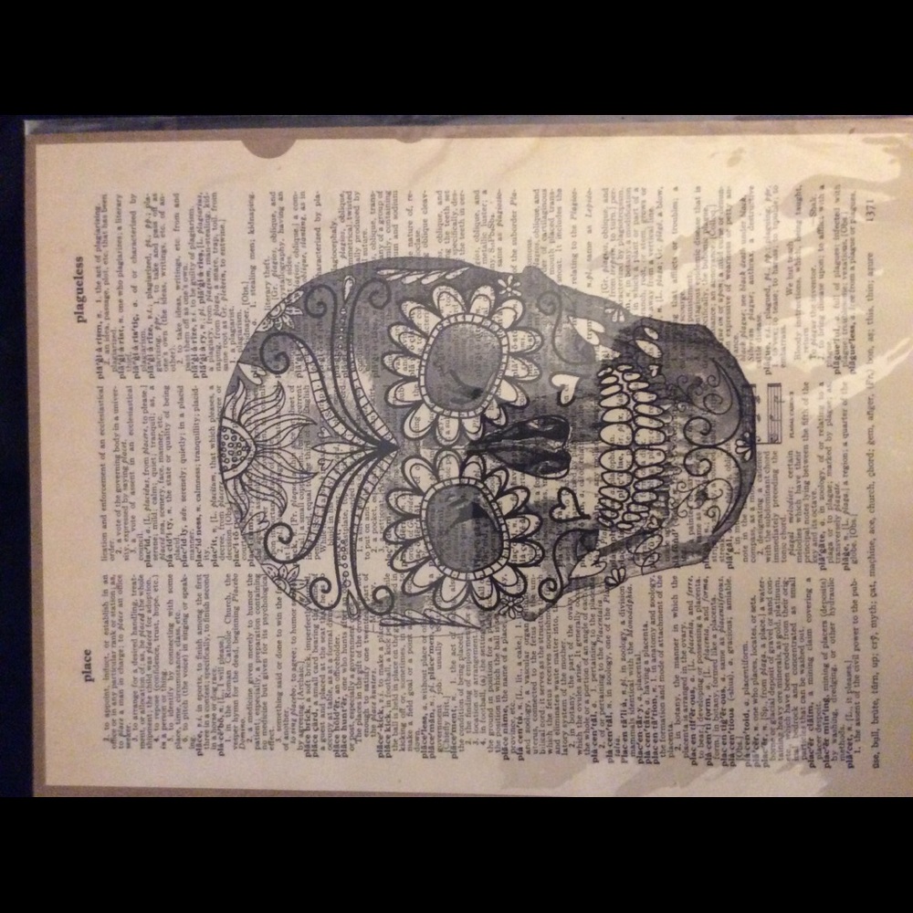 Sugar skull original print